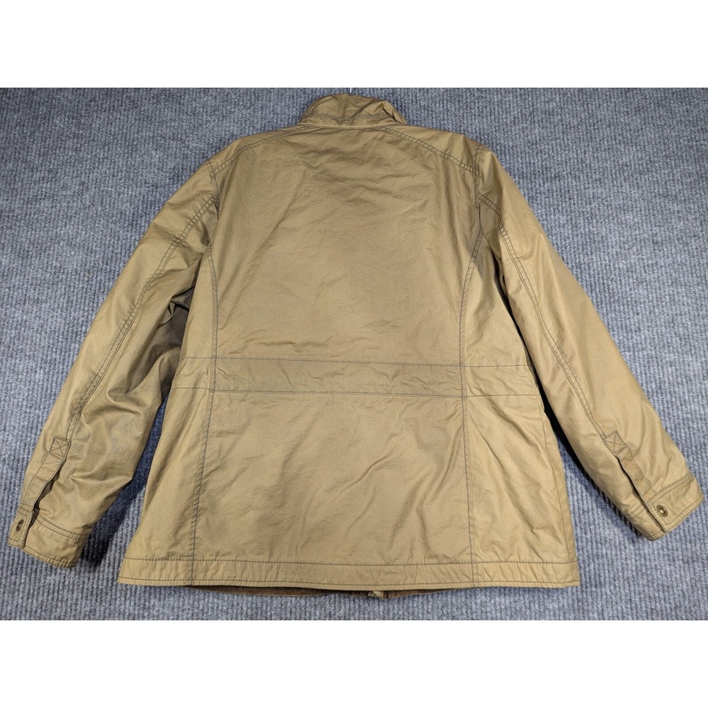 LL Bean x British Millerain Waxed Cotton Field Jacket Women's Size XL Tan Chore - Picture 2 of 8